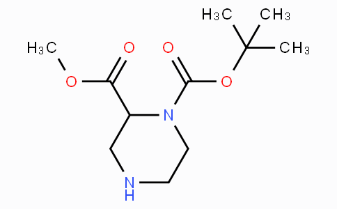 CAS No. 129799-15-1, 1-tert-Butyl 2-methyl piperazine-1,2-dicarboxylate