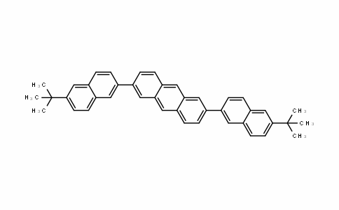 CAS No. 1086103-33-4, 2,6-bis[6-(1,1-dimethylethyl)-2-naphthalenyl]anthracene