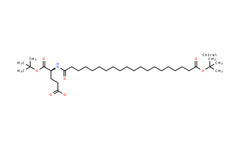 1119061-70-9 | L-glutamic acid, N-[20-(1,1-dimethylethoxy)-1,20-dioxoeicosyl]-, 1-(1,1-dimethylethyl) ester