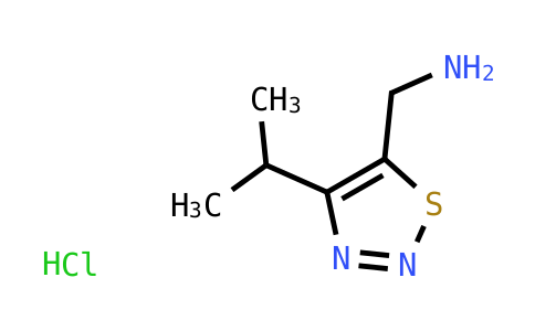 CAS No. 1185294-37-4, [(4-Isopropyl-1,2,3-thiadiazol-5-yl)methyl]amine hydrochloride