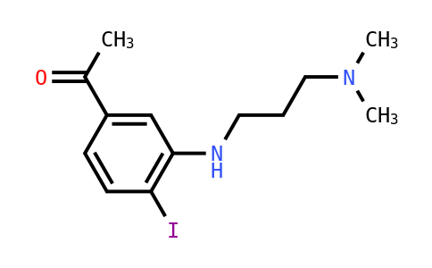 1219602-22-8 | 1-(3-((3-(dimethylamino)propyl)amino)-4-iodophenyl)ethan-1-one