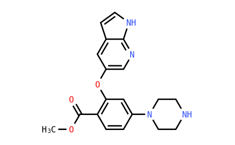 MC863351 | 1257044-57-7 | Methyl 2-(1H-pyrrolo[2,3-B]pyridin-5-yloxy)-4-(piperazin-1-YL)benzoate