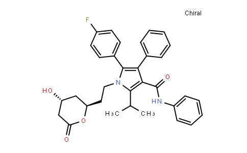 MC445569 | 125995-03-1 | 5-（4-氟苯基）-1-（2 - （（2R，4R）-4-羟基-6-氧代四氢-2H-吡喃-2-基）乙基）-2-异丙基-N，4-二苯基-1H-吡咯-3-甲酰胺