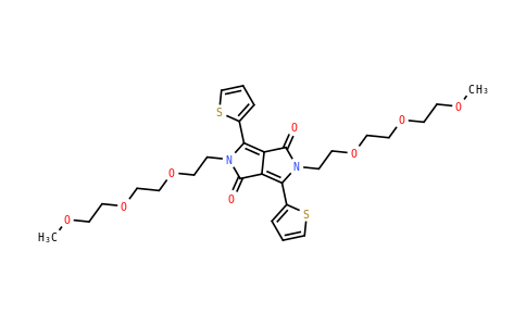 MC863315 | 1296131-04-8 | 2,5-Bis(2-(2-(2-methoxyethoxy)ethoxy)ethyl)-3,6-DI(thiophen-2-YL)pyrrolo[3,4-C]pyrrole-1,4(2H,5H)-dione