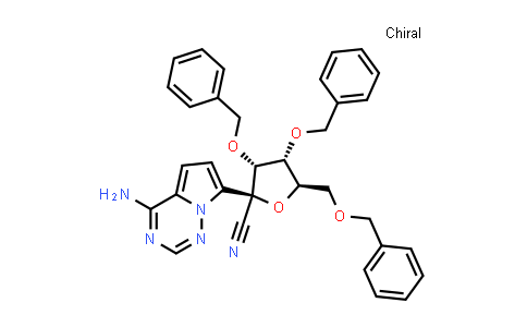 DY585206 | 1355357-49-1 | (2R,3R,4R,5R)-2-(4-Aminopyrrolo[2,1-f][1,2,4]triazin-7-yl)-3,4-bis(benzyloxy)-5-((benzyloxy)methyl)tetrahydrofuran-2-carbonitrile