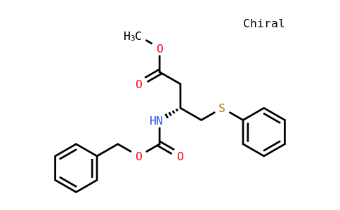 CAS No. 1357575-01-9, Methyl (R)-3-(((benzyloxy)carbonyl)amino)-4-(phenylthio)butanoate