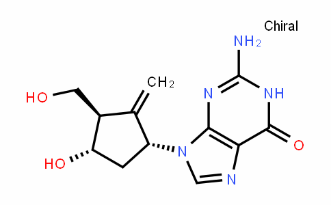 CAS No. 1367369-78-5, 2-amino-9-((1R,3R,4S)-4-hydroxy-3-(hydroxymethyl)-2- methylenecyclopentyl)-1,9-dihydro-6H-purin-6-one