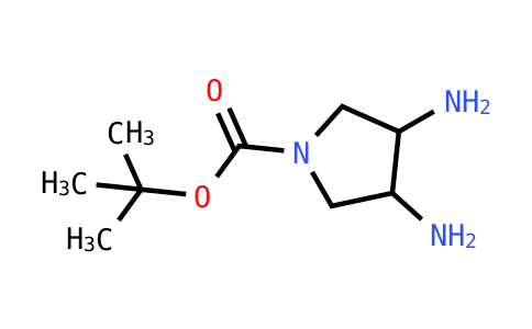 CAS No. 1379322-98-1, Tert-butyl 3,4-diamino pyrrolidine-1-carboxylate