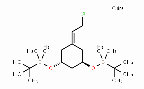 CAS No. 139356-38-0, (((1R,3R)-5-(2-chloroethylidene)cyclohexane-1,3-diyl)bis(oxy)) bis(tert-butyldimethylsilane)