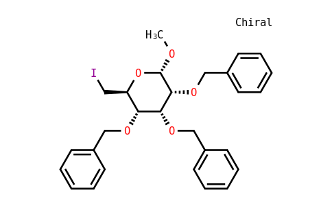 DY828171 | 142742-78-7 | Methyl-6-Deoxy-6-iodo-2,3,4-tri-O-benzyl-α-D-glucopyranoside