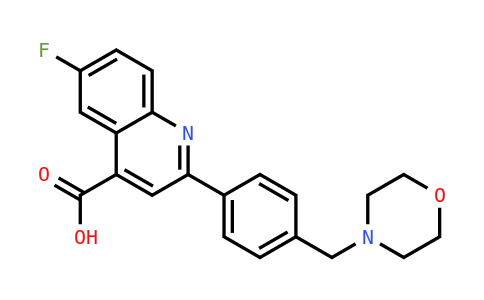 DY823003 | 1469440-03-6 | 6-Fluoro-2-(4-(morpholinomethyl)phenyl)quinoline-4-carboxylic acid