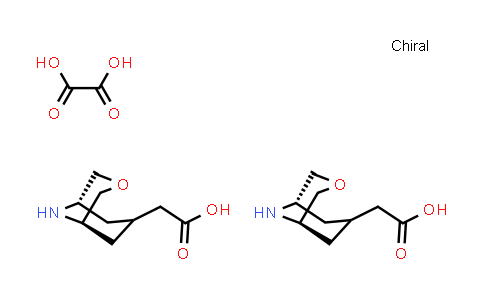 CAS No. 1523530-64-4, exo-3-oxa-9-aza-bicyclo[3.3.1]nonane-7-acetic acid oxelate(2:1)