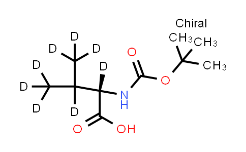 CAS No. 153568-33-3, (2S)-2,3,4,4,4-Pentadeuterio-2-[(2-methylpropan-2-yl)oxycarbonylamino]-3-(trideuteriomethyl)butanoic acid