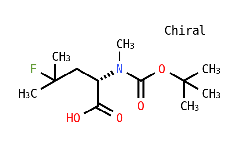 MC828147 | 156047-44-8 | L-leucine, N-[(1,1-dimethylethoxy)carbonyl]-4-fluoro-N-methyl-