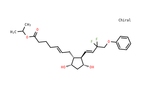 MC26H063 | 1563176-58-8 | 5-Heptenoic acid, 7-[(1R,2R,3R,5S)-2-[(1E)-3,3-difluoro-4-phenoxy-1-buten-1-YL]-3,5-dihydroxycyclopentyl]-, 1-methylethyl ester, (5E)-