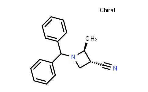 CAS No. 159556-79-3, (2S,3R)-1-(diphenylmethyl)-2-methylazetidine-3-carbonitrile，rel-