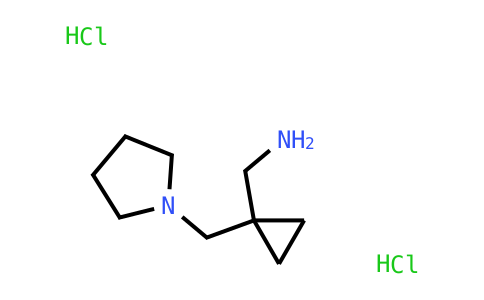 CAS No. 1609402-68-7, 1-[1-(1-pyrrolidinylmethyl)cyclopropyl]methanamine dihydrochloride