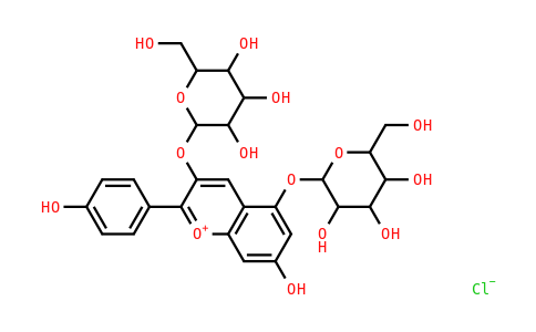 MC829590 | 17334-58-6 | 花葵素3,5-二葡萄糖苷氯化物