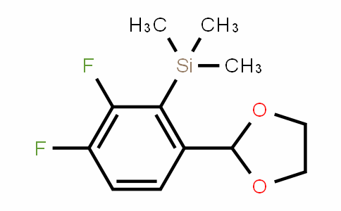 CAS No. 1809168-65-7, 2-[3,4-Difluoro-2-(trimethylsilyl)phenyl]-1,3-dioxolane