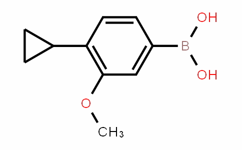 CAS No. 1840935-61-6, 4-Cyclopropyl-3-methoxyphenylboronic acid