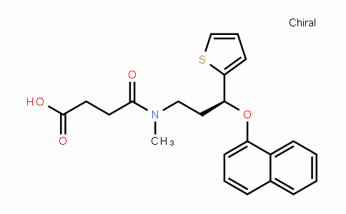 MC445539 | 199191-66-7 | (S)-4-(methyl(3-(naphthalen-1-yloxy)-3-(thiophen-2-yl)propyl)amino)-4-oxobutanoic acid