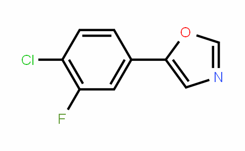 CAS No. 2002638-39-1, 5-(4-Chloro-3-fluorophenyl)-1,3-oxazole