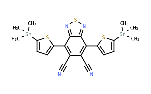 2092483-58-2 | 2,1,3-Benzothiadiazole-5,6-dicarbonitrile, 4,7-bis[5-(trimethylstannyl)-2-thienyl]-