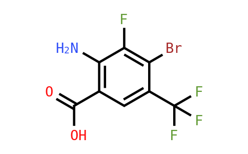 2134633-62-6 | 2-Amino-4-bromo-3-fluoro-5-(trifluoromethyl)benzoic acid