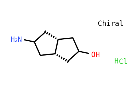 CAS No. 2177269-89-3, rac-(2r,3aR,5r,6aS)-5-aminooctahydro-2-pentalenol hydrochloride