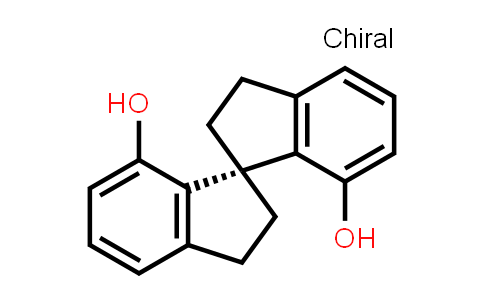 CAS No. 223259-63-0, (S)-2,2',3,3'-Tetrahydro-1,1'-spirobi[1H-indene]-7,7'-diol