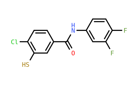 MC829571 | 2289739-03-1 | 4-Chloro-N-(3,4-difluorophenyl)-3-mercaptobenzamide