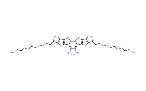 2304444-51-5 | Dithieno[2'',3'':4',5']thieno[2',3':4,5]pyrrolo[3,2-e:2',3'-g][2,1,3]benzothiadiazole, 12,13-dihydro-3,9-diundecyl-