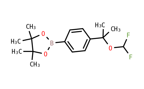 2477877-10-2 | 1,3,2-Dioxaborolane, 2-[4-[1-(difluoromethoxy)-1-methylethyl]phenyl]-4,4,5,5-tetramethyl-