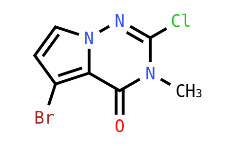 MC828619 | 2482719-45-7 | Pyrrolo[2,1-F][1,2,4]triazin-4(3H)-one, 5-bromo-2-chloro-3-methyl-