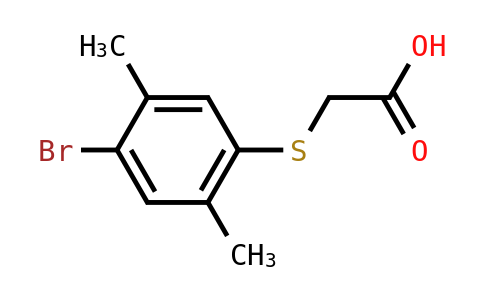 DY828204 | 321942-73-8 | 2-[(4-Bromo-2,5-dimethylphenyl)sulfanyl]acetic acid
