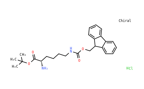 330795-57-8 | (S)-tert-butyl 6-(((9H-fluoren-9-yl)methoxy)carbonylamino)-2-aminohexanoate hydrochloride