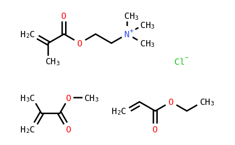 MC828177 | 33434-24-1 | 2-甲基-2-丙烯酸甲酯与2-丙烯酸乙酯和N,N,N-三甲基-2-[(2-甲基-2-丙烯酰基)氧]乙铵氯化物的聚合物