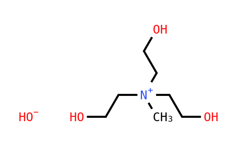 CAS No. 33667-48-0, Tris(2-hydroxyethyl)methylammonium hydroxide