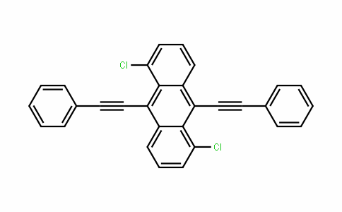 CAS No. 51580-24-6, 1,5-dichloro-9,10-bis(phenylethynyl)anthracene