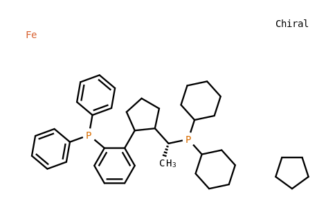 565184-29-4 | (R) -(-)-1-[(R)-2-(2'-二苯基膦苯基)二茂铁]乙基二环己基膦
