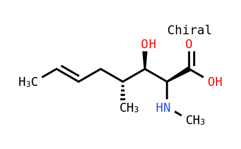 59865-23-5 | 	(2S,3R,4R,6E)-3-羟基-4-甲基-2-甲氨基-6-辛烯酸