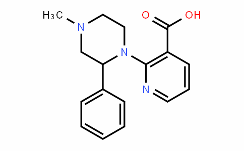 CAS No. 61338-13-4, 2-(4-Methyl-2-phenylpiperazin-1-yl)nicotinic acid