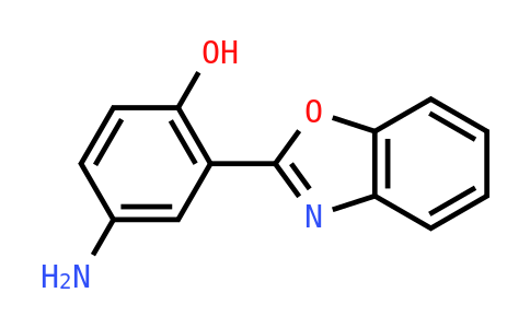 CAS No. 62129-02-6, 4-Amino-2-benzooxazol-2-YL-phenol