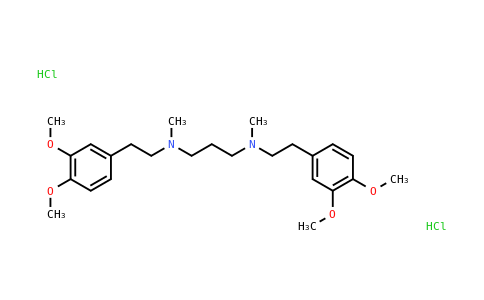 63434-11-7 | N,N'-bis[2-(3,4-dimethoxyphenyl)ethyl]-N,N'-dimethylpropane-1,3-diamine;dihydrochloride
