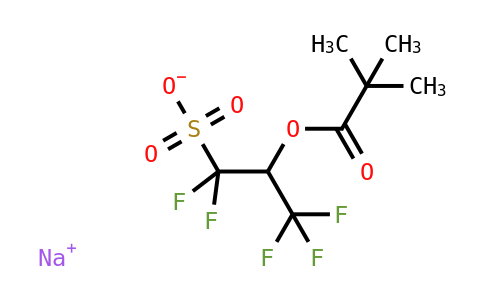 911683-72-2 | Propanoic acid, 2,2-dimethyl-, 1-(difluorosulfomethyl)-2,2,2-trifluoroethyl ester, sodium salt (1:1)