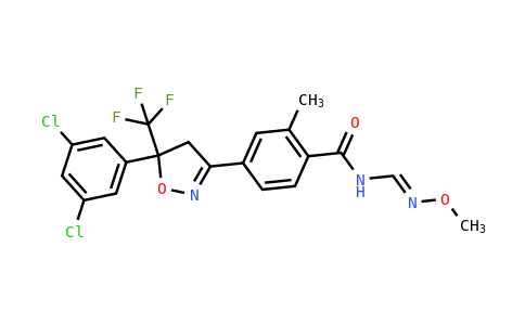 928783-29-3 | 4-[5-(3,5-二氯苯基)-4,5-二氢-5-(三氟甲基)-3- 异恶唑基]-N-[(甲氧基氨基)亚甲基]-2-甲基苯 甲酰胺