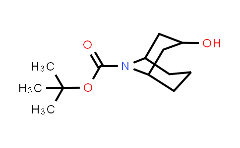 CAS No. 934180-37-7, tert-butyl endo-3-hydroxy-9-azabicyclo[3.3.1]nonane-9-carboxylate