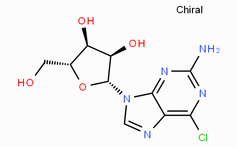 CAS No. 2004-07-1, (2R,3R,4S,5R)-2-(2-Amino-6-chloro-9H-purin-9-yl)-5-(hydroxymethyl)tetrahydrofuran-3,4-diol