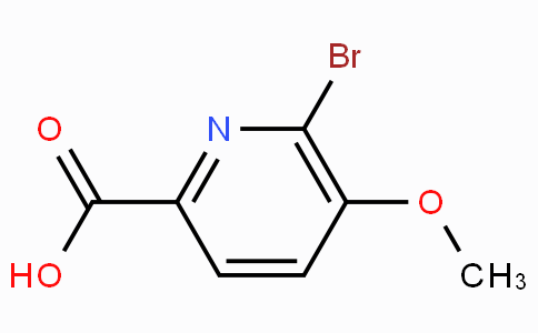 CAS No. 54232-43-8, 6-Bromo-5-methoxypicolinic acid