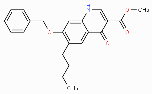 CAS No. 13997-19-8, Methyl 7-(benzyloxy)-6-butyl-4-oxo-1,4-dihydroquinoline-3-carboxylate